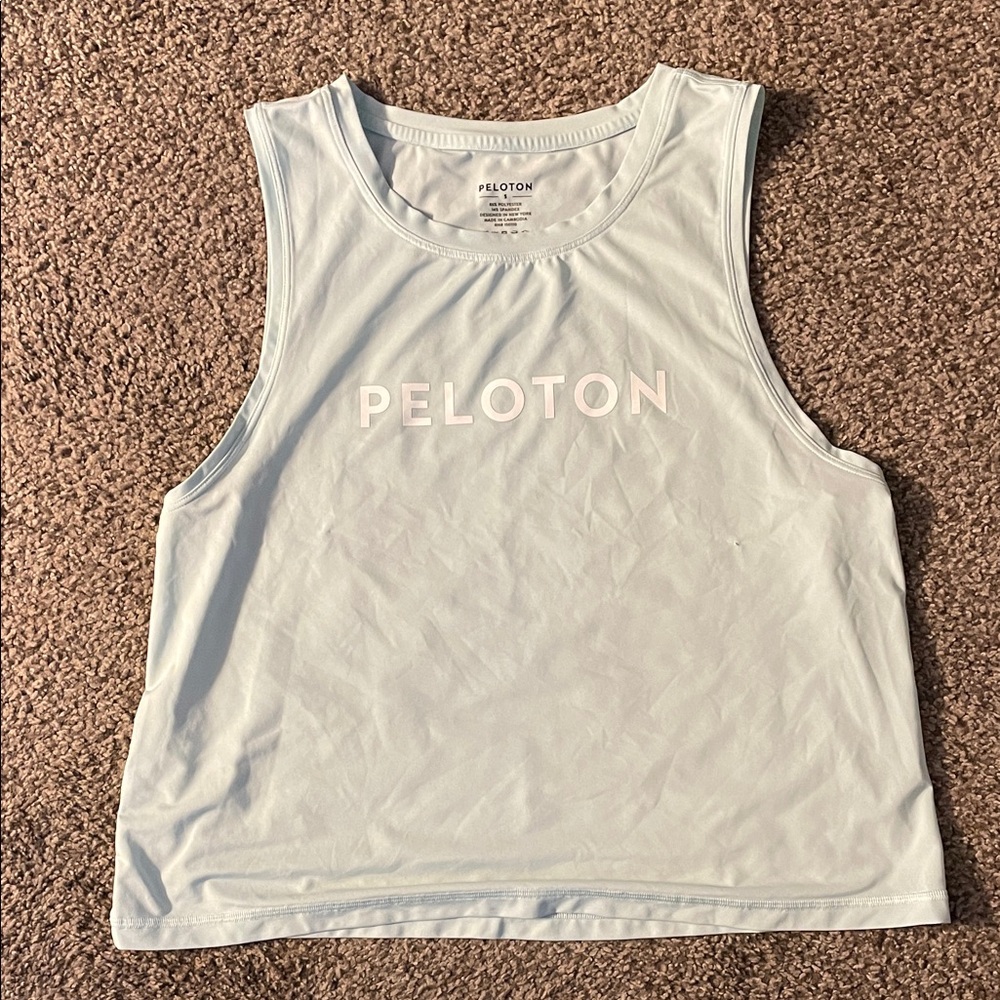 Peloton Women's Light Blue Muscle Tee
